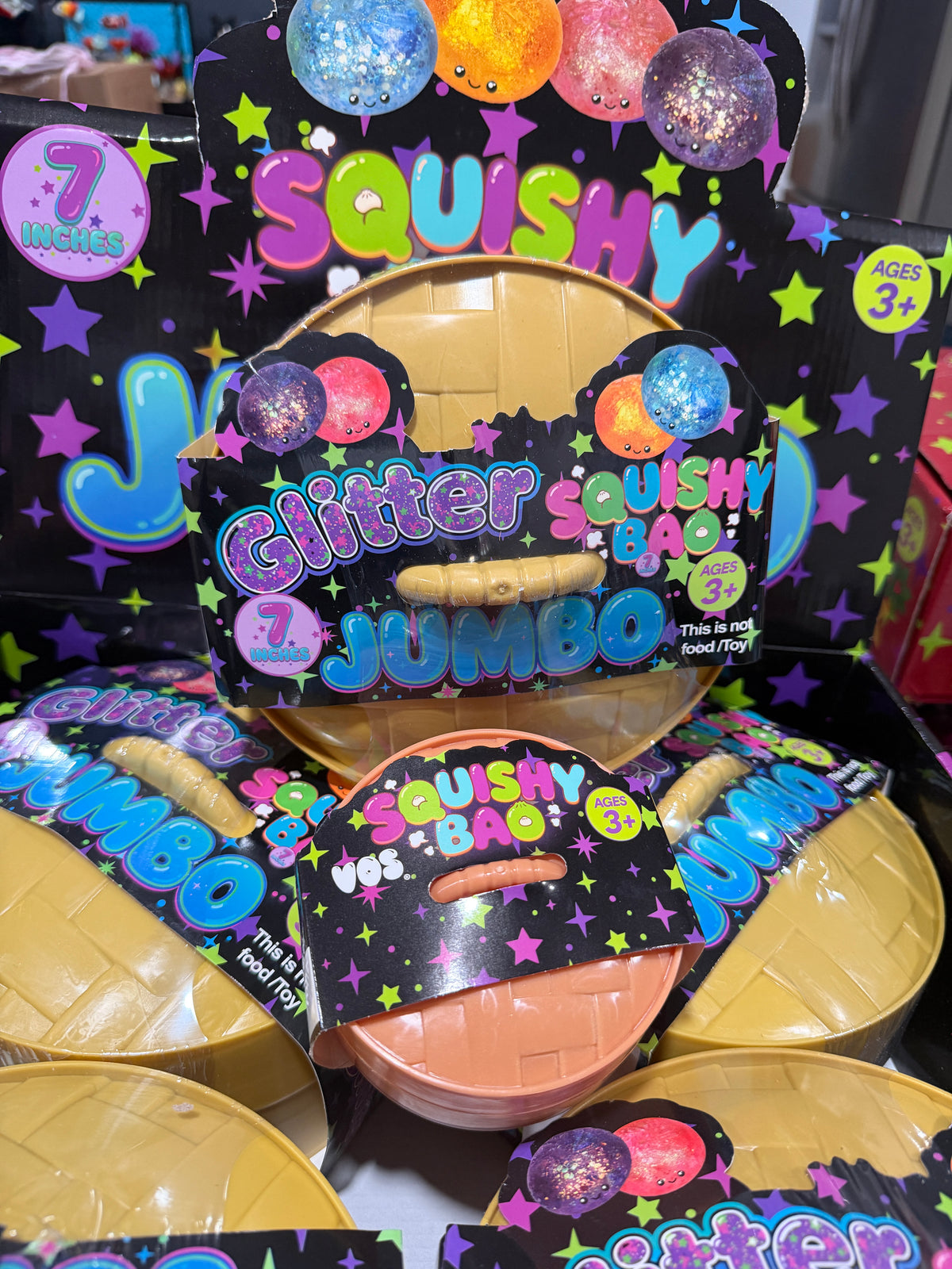 7" jumbo glitter dumpling