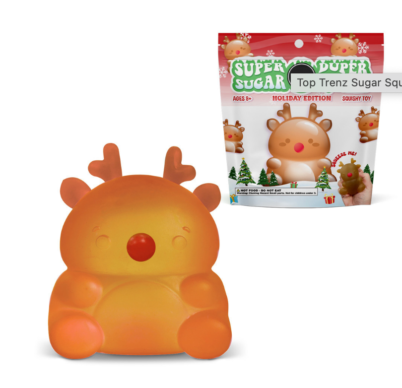 Super Duper Sugar Squisher - Brown Reindeer