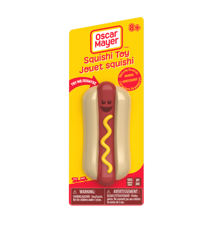 OSCAR MAYER SQUISHI HOT DOG TOY