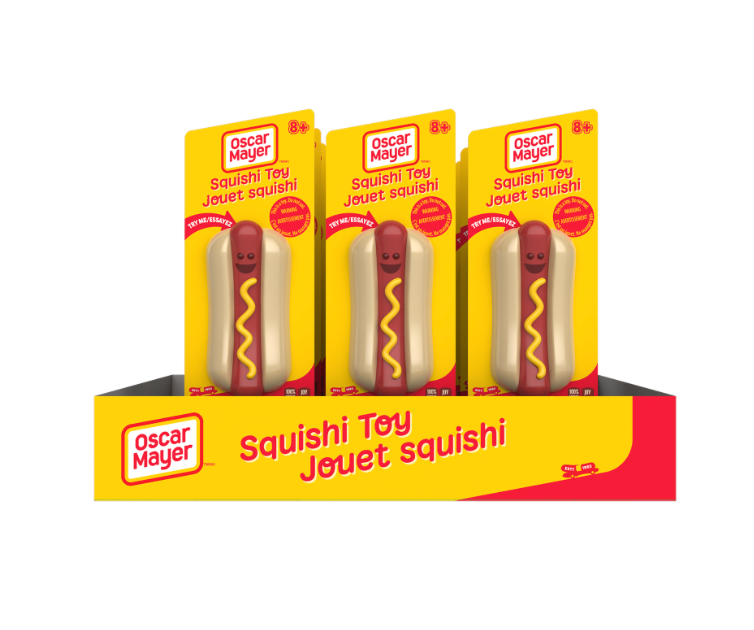 OSCAR MAYER SQUISHI HOT DOG TOY