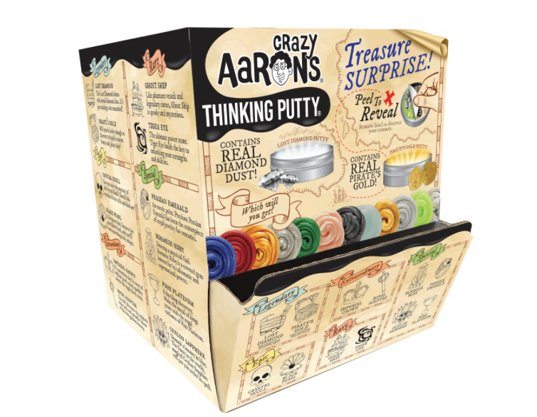 Crazy Aaron's Thinking Putty - Treasure Surprise 2" Tin