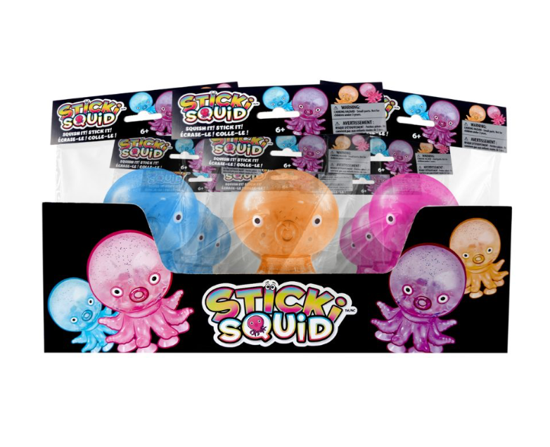 Incredible Group Sticki Squid Toy - Assorted Colors
