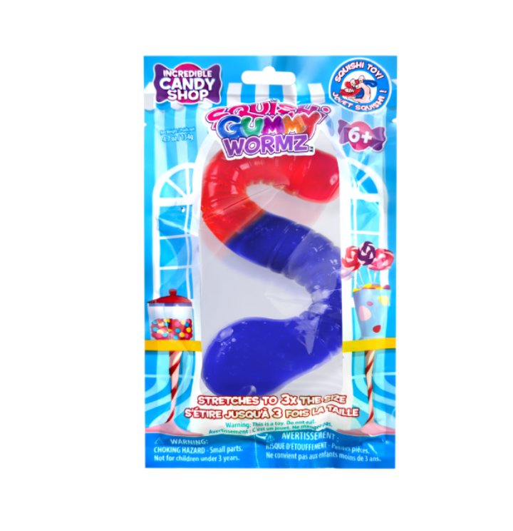 Incredible Group Gummy Wormz Squishy Toy