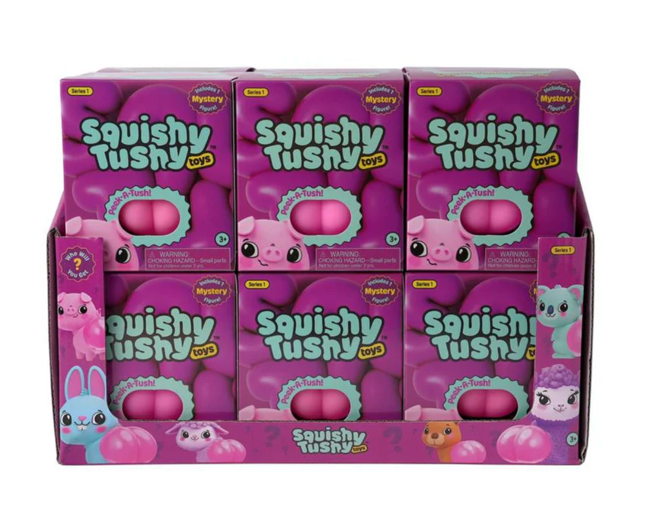 Squishy Tushy Toys 3 Inch Figures Single Blind Box