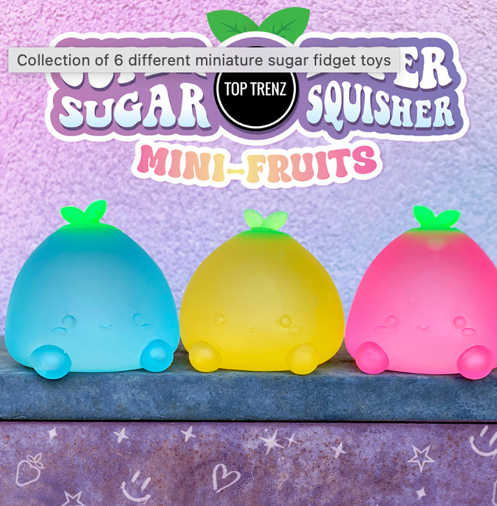 Super Duper Sugar Squisher - Mini Fruits 2 Pack