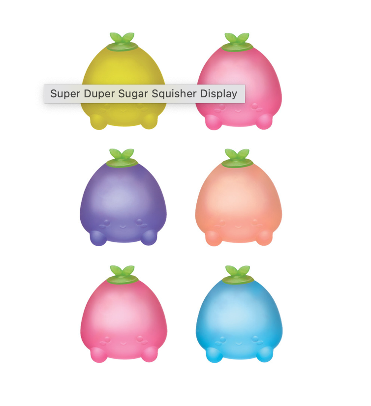Super Duper Sugar Squisher - Mini Fruits 2 Pack