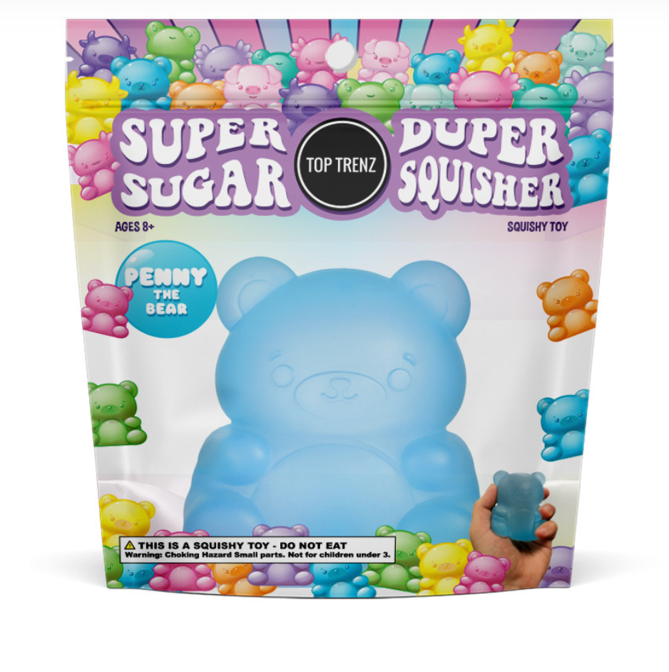 Super Duper Sugar Squisher Toy~ Penny the Bear