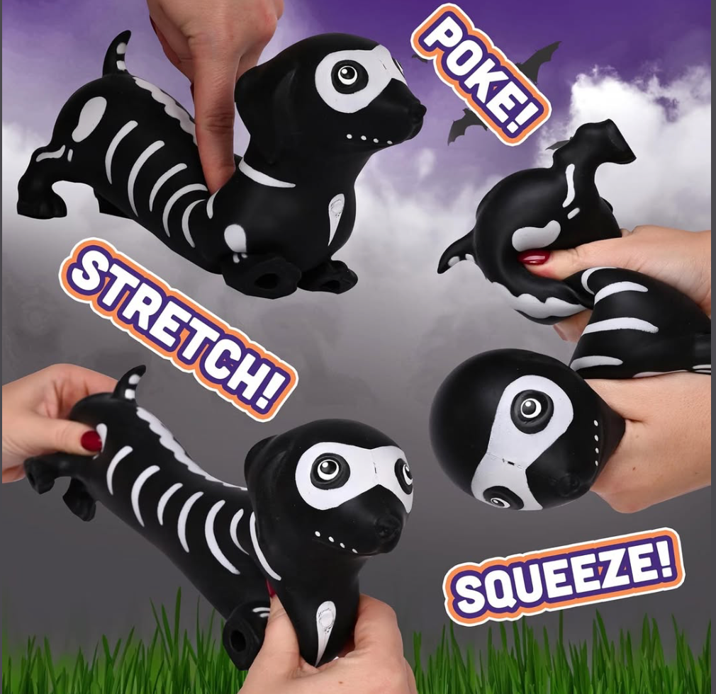 Toymendous Squishy Weenie Dog - Skeleton