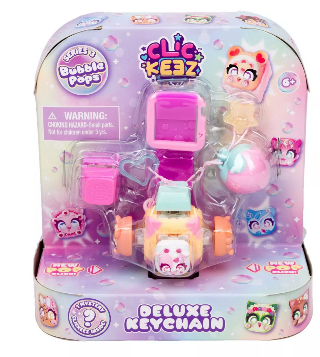 Clickeez Series 3 Bubble Pops Cube Deluxe Keychain