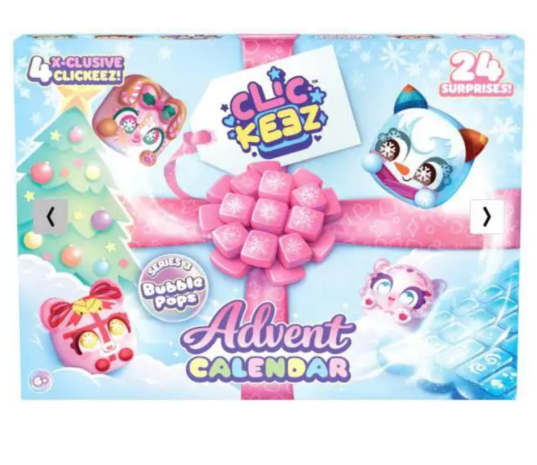 Series 3 Bubble Pops Clickeez Advent Calendar [24 Days of Surprises!]