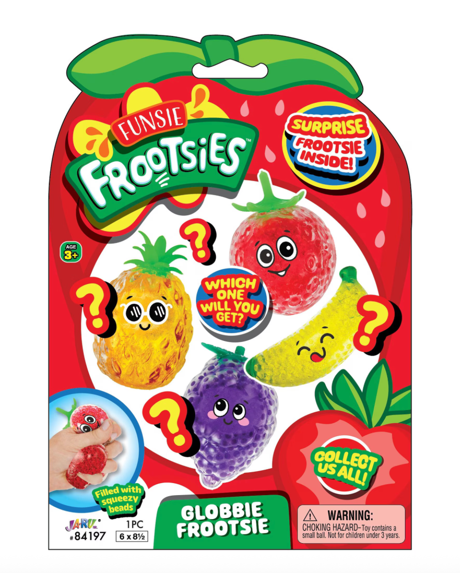 Ja-Ru Squish Attachment Globby Frootsies Novelty Squeeze Fruit Toy