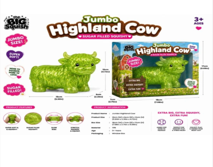 Jumbo Highland Cow Squish