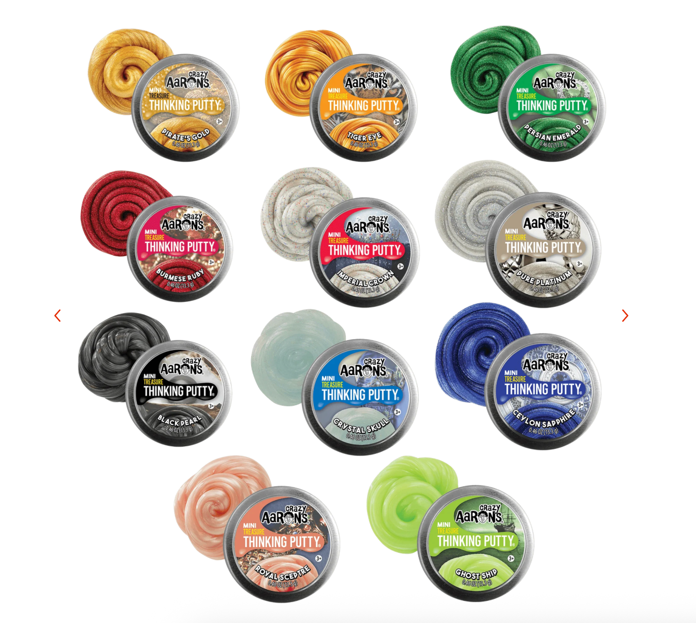 Crazy Aaron's Thinking Putty - Treasure Surprise 2" Tin